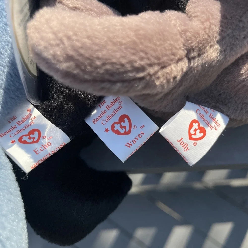 TY‎ Retired Original Beanie Babies- Ocean Mammals Set Of 3 Dolphin/orca/walruss